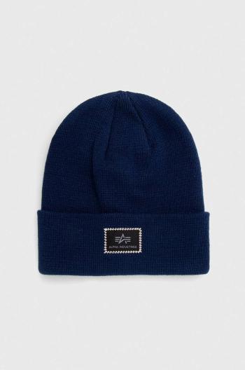 Čepice Alpha Industries X-Fit Beanie tmavomodrá barva, 168905.07