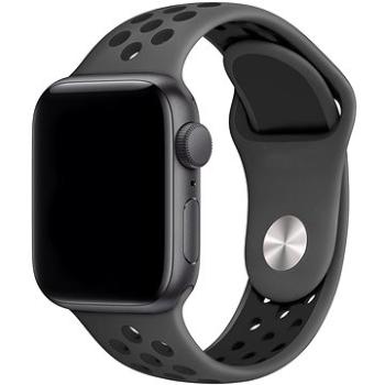 Eternico Sporty pro Apple Watch 42mm / 44mm / 45mm / Ultra 49mm Deep Black and Gray (AET-AWSP-BlGr-42)