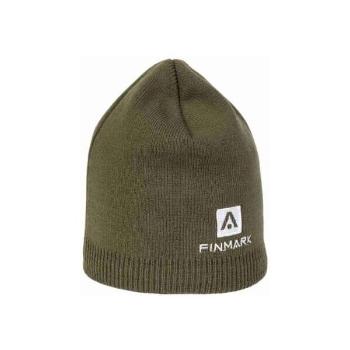 Finmark WINTER HAT Zimní pletená čepice, khaki, velikost