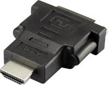 HDMI / DVI adaptér Renkforce [1x HDMI zástrčka - 1x DVI zásuvka 24+1pólová], černá