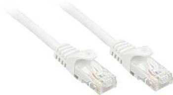 Síťový kabel RJ45 LINDY 48200, CAT 6, U/UTP, 30.00 cm, bílá