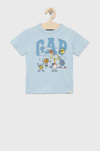 Dětské bavlněné tričko GAP s potiskem