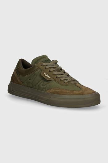 Sneakers boty Aeronautica Militare zelená barva, SC264UXPL238