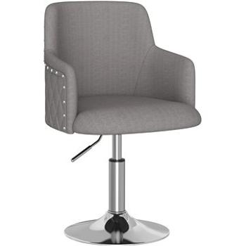 Barová židle tmavě šedá textil, 339390 (339390)
