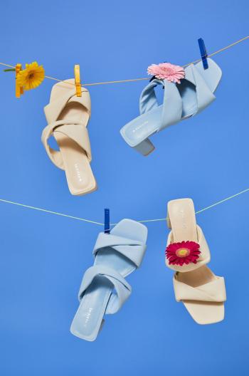 Pantofle Medicine dámské, béžová barva, na podpatku