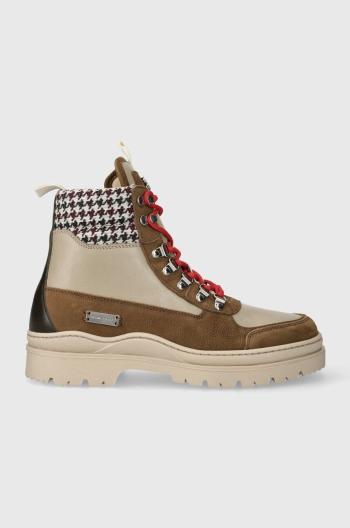 Kožené boty Filling Pieces Mountain Boot Quartz pánské, hnědá barva, 63333361933