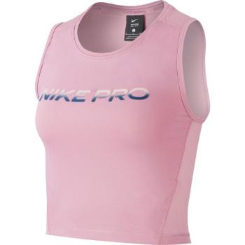 Nike NP CROP TANK VNR EXCL W Dámský sportovní top, růžová, velikost M