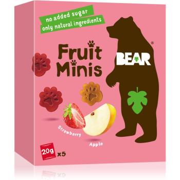 BEAR Fruit Minis Jahoda & Jablko sušené ovoce 5x20 g