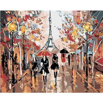 Malování podle čísel - Rušná ulice a Eiffelova věž (HRAmal00443nad)