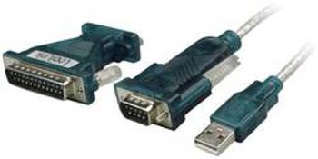 Adaptér LogiLink USB 2.0/sériový, 9-pinový, černý, 1,2 m