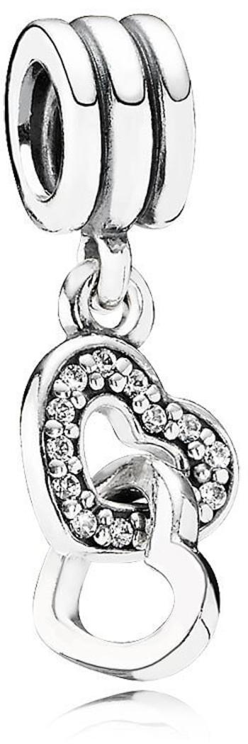 Pandora Stříbrný přívěsek Propletená srdce 791242CZ