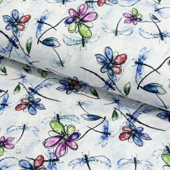 Úplet VISCOSE LYCRA HEAVY Flowers and more C digital print