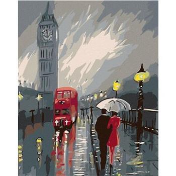 Malování podle čísel - Big Ben v dešti (HRAmal01065nad)