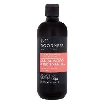 Baylis & Harding Goodness Men Sandalwood & Rich Vanilla Shower Gel 500 ml sprchový gel pro muže