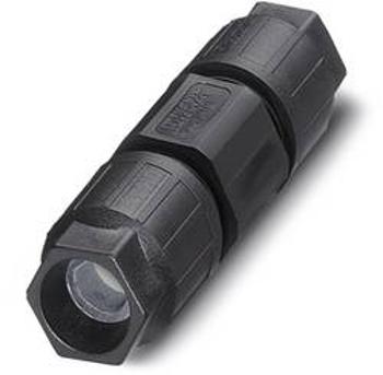 Connector Q 1,5/4IDC/24-24KU-KU BK PE Phoenix Contact 1642182, kulatý faston, Provedení konektoru: kabelová spojka IP68, IP69K, PA, pólů 3 + PE, 1 ks