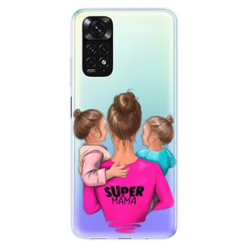 Odolné silikonové pouzdro iSaprio - Super Mama - Two Girls - Xiaomi Redmi Note 11 / Note 11S