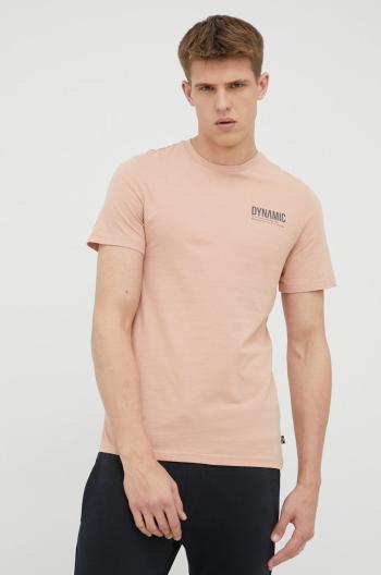 Bavlněné tričko 4F růžová barva, s potiskem