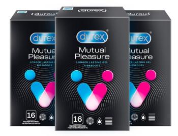 Durex Kondomy Mutual Pleasure 16 ks 2+1