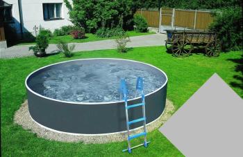 Planet Pool Bazénová fólie Grey pro bazén průměr 3,6 m x 0,92 m - šedá barva