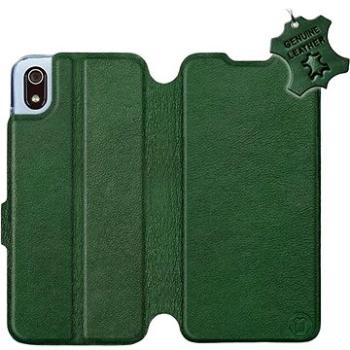 Flip pouzdro na mobil Xiaomi Redmi 7A - Zelené - kožené -   Green Leather (5903226939398)