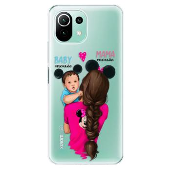 Odolné silikonové pouzdro iSaprio - Mama Mouse Brunette and Boy - Xiaomi Mi 11 Lite