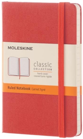 Moleskine - zápisník - linkovaný, oranžový S