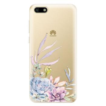 Odolné silikonové pouzdro iSaprio - Succulent 01 - Huawei Y5 2018