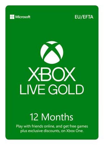 ESD XBOX - Zlaté členství Xbox Live Gold - 12 měsíců (Evropa)