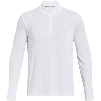 Under Armour STRIDE 1/4 ZIP Pánské tričko, bílá, velikost