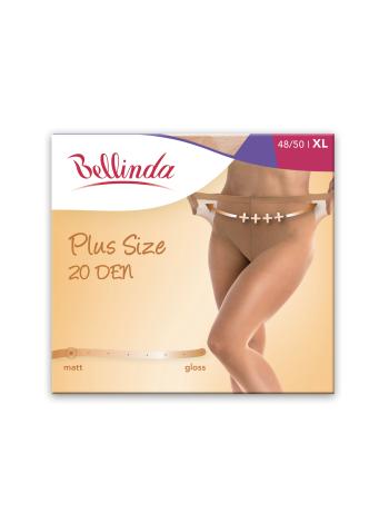 Punčochové kalhoty PLUS SIZE 20 DEN - Punčochové kalhoty pro nadměrné velikosti - almond