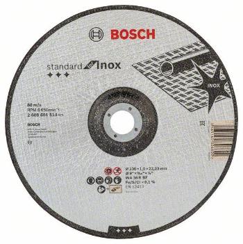 BOSCH dělicí kotouč profilovaný Standard for Inox, WA 36 R BF, 230 mm, 22, 23 mm, 1, 9 mm