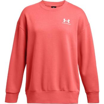 Under Armour ESSENTIAL FLC OS CREW Dámská mikina, lososová, velikost