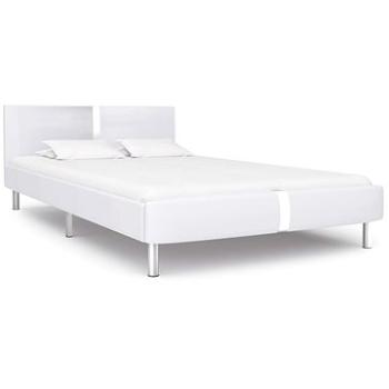 Rám postele bílý umělá kůže 140x200 cm (280833)