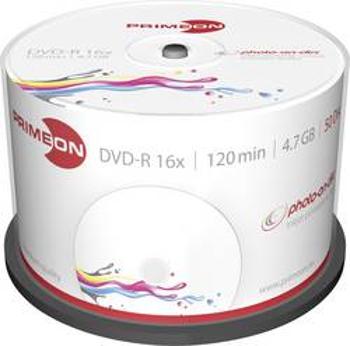 DVD-R 4.7 GB Primeon 2761206, s potiskem, 50 ks, vřeteno