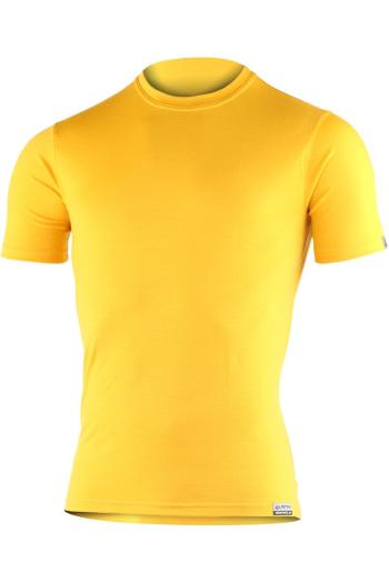 Lasting CHUAN 2121 žluté pánské vlněné merino triko Velikost: XL