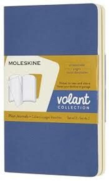 Moleskine Volant zápisník modrý/žlutý S, čistý (2ks)