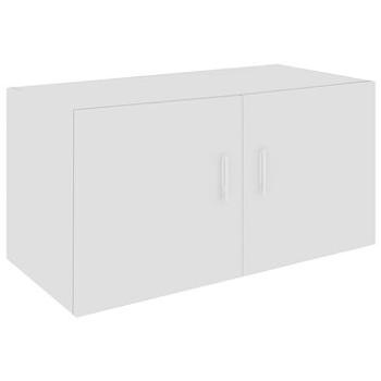 Nástěnná skříňka bílá s vysokým leskem 80x39x40 cm dřevotříska