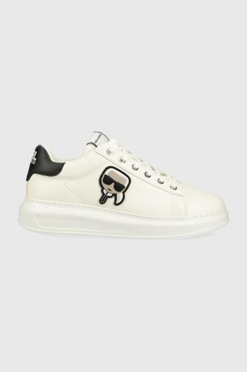 Sneakers boty Karl Lagerfeld Kapri Mens bílá barva