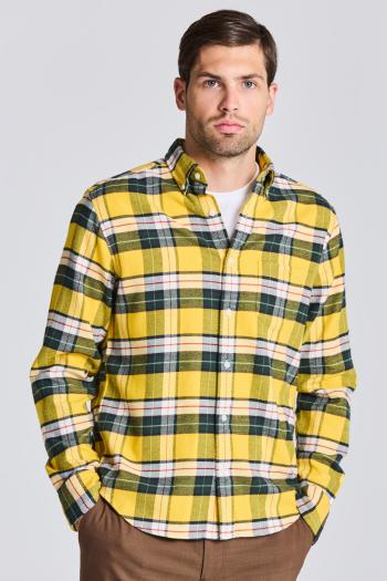 KOŠILE GANT D2. REG UT FLANNEL CHECK SHIRT žlutá XXL