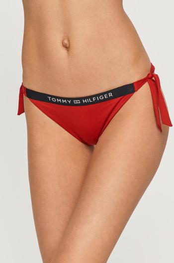 Tommy Hilfiger Tommy Hilfiger dámská červené spodní část bikin CHEEKY SIDE TIE BIKINI