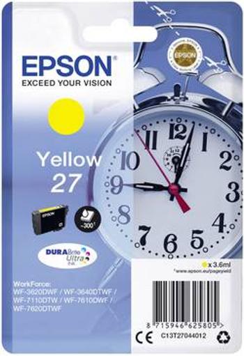 Epson Ink T2704, 27 originál žlutá C13T27044012