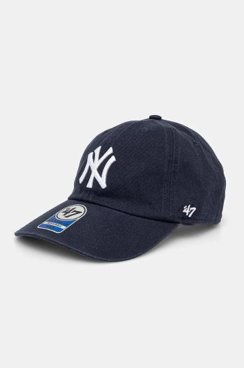 Dětská bavlněná kšiltovka 47 brand MLB New York Yankees tmavomodrá barva, s aplikací, B-RGW17GWS-NY_KIDS