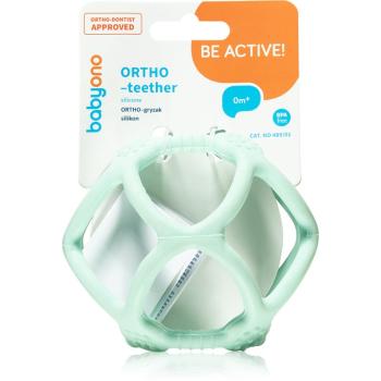 BabyOno Be Active Ortho kousátko bez obsahu BPA 0 m+ mint 1 ks