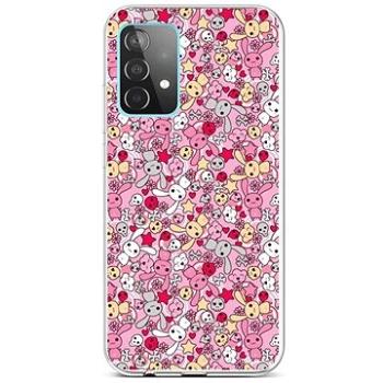 TopQ Samsung A52 silikon Pink Bunnies 57337 (Sun-57337)