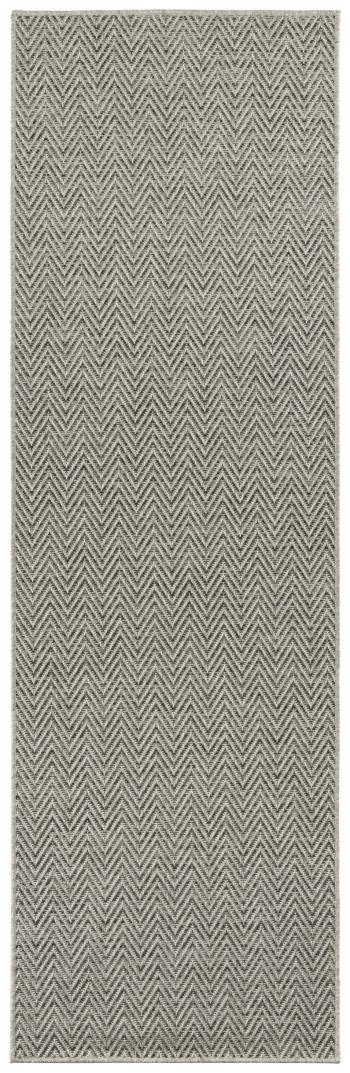 BT Carpet - Hanse Home koberce Běhoun Nature 104269 Grey/Anthracite - 80x450 cm Šedá