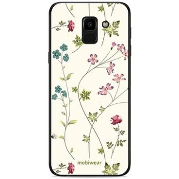 Mobiwear Glossy lesklý pro Samsung Galaxy J6 2018 - G035G - Tenké rostlinky s květy (5904808531580)