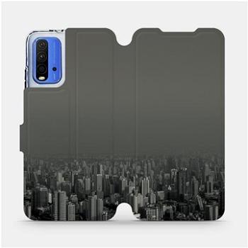 Flipové pouzdro na mobil Xiaomi Redmi 9T - V063P Město v šedém hávu (5903516623525)
