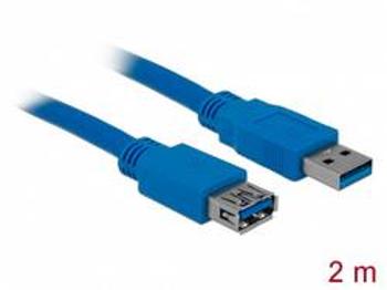 USB 3.0 prodlužovací kabel Delock DELOCK Kabel USB 3.0 Verlaeng A/A 2mSt/B 82539, 2.00 m, modrá