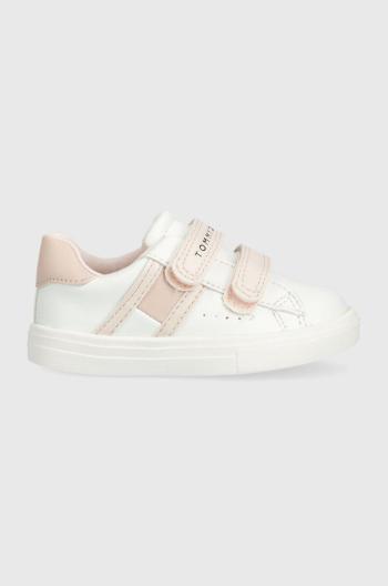 Dětské sneakers boty Tommy Hilfiger bílá barva