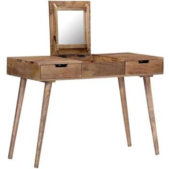 Toaletní stolek 112 × 45 × 76 cm masivní mangovníkové dřevo (247700)